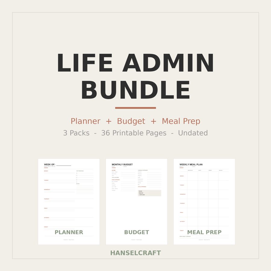 Life Admin Bundle (3-in-1)