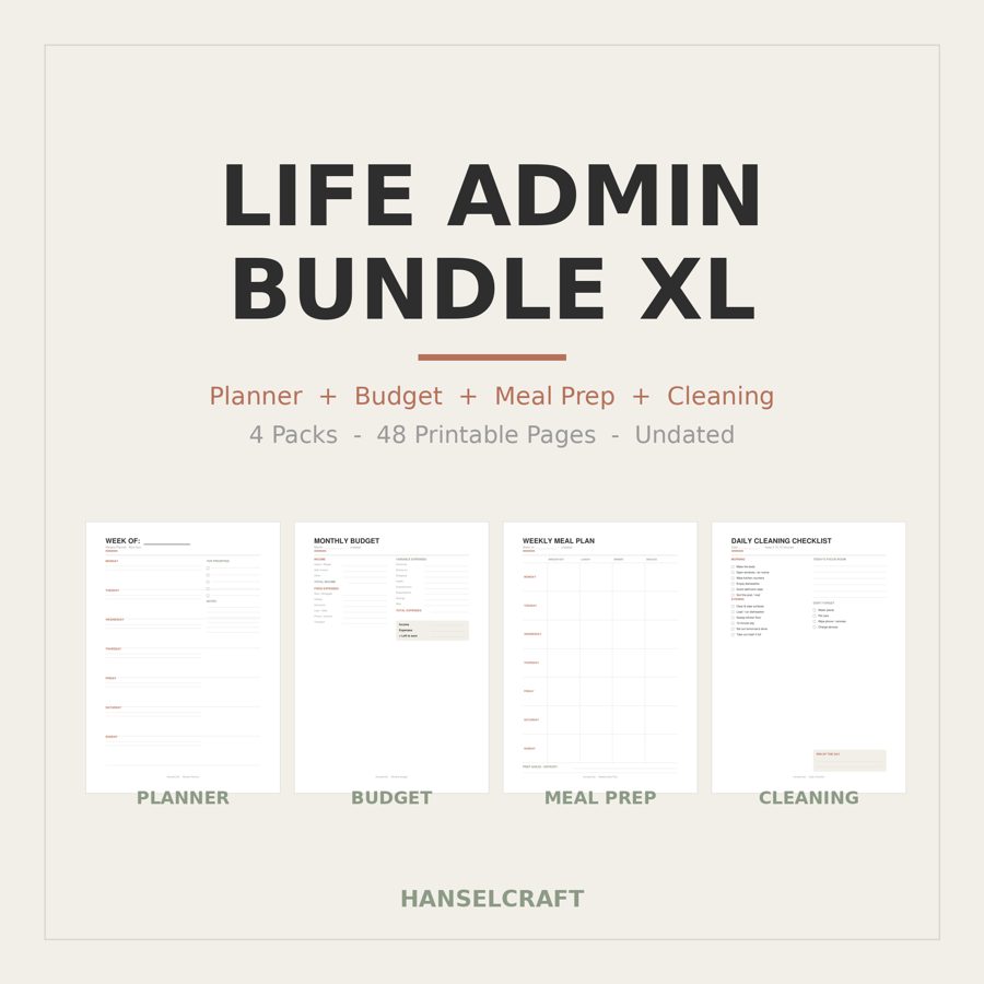 Life Admin Bundle XL (4-in-1)
