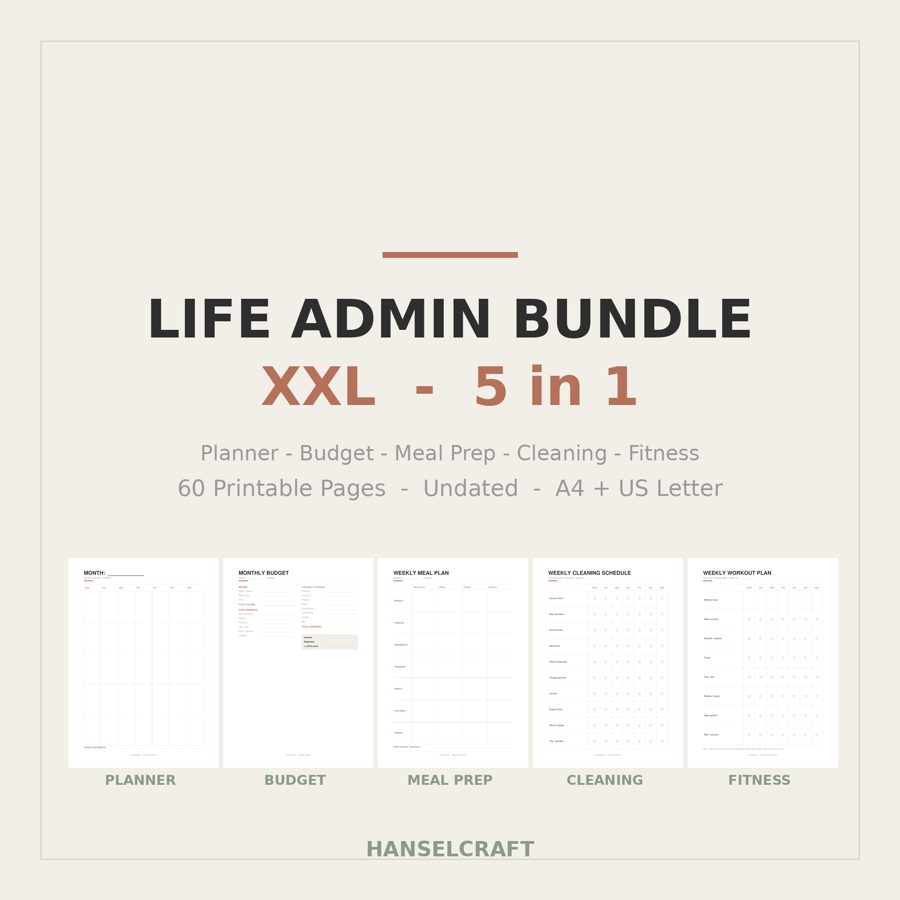 Life Admin Bundle XXL (5-in-1)