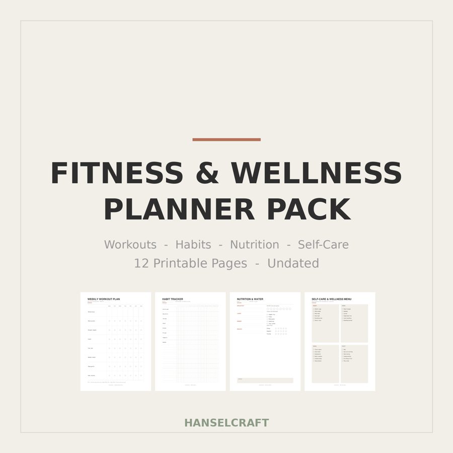 Fitness & Wellness Planner