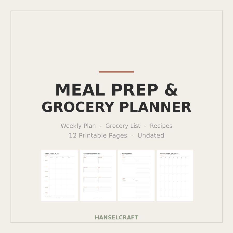 Meal Prep & Einkaufsplaner