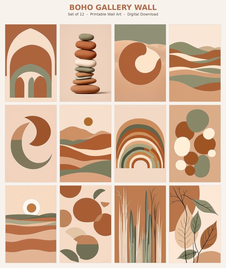 Boho Gallery – 12er Set