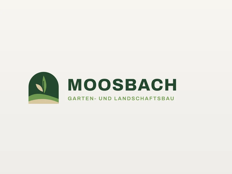 Nachher: Logo Moosbach Garten- und Landschaftsbau als saubere Vektorgrafik