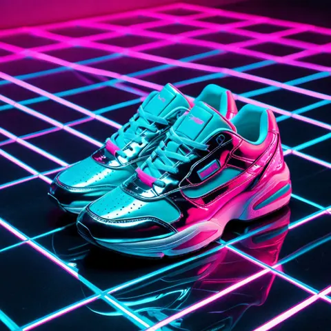 Beispielbild Retro Synthwave (KI-generiert)