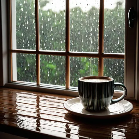 Beispielbild Thunderstorm Window Reflection (KI-generiert)