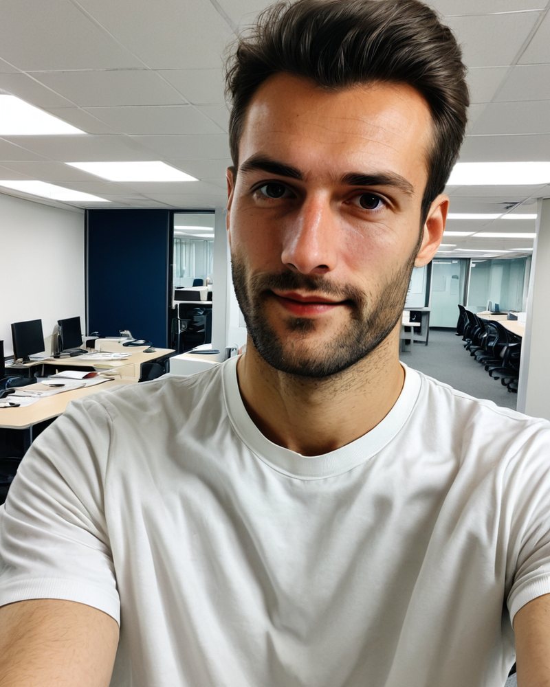 Handy-Selfie (KI-generierte Testperson)